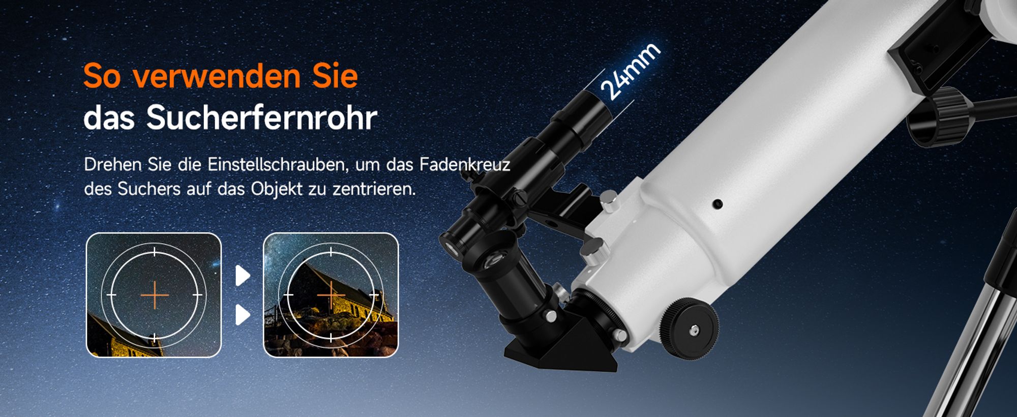 Svbony SV520 Teleskop, Astronomie Teleskop mit Altazimut-Montierung, 90mm Öffnung, 800 mm Brennweite, Teleskop-Kit für Kinder,Erwachsene