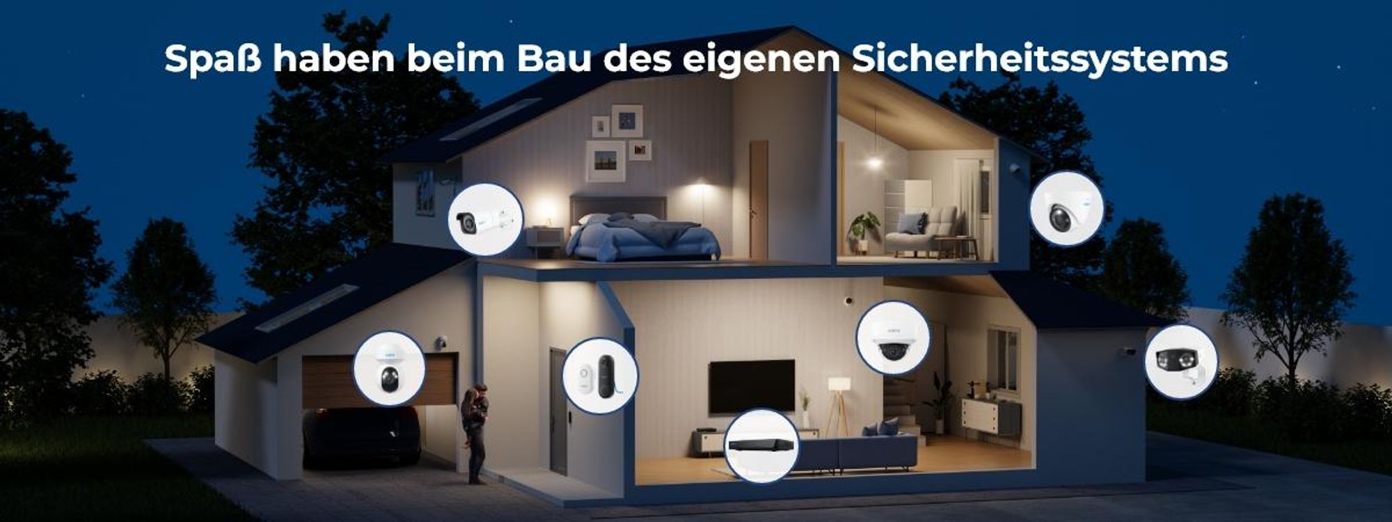 Reolink RLC-540A, 5MP IK10 Vandalenschutz PoE Überwachungskamera, Farbnachtsicht, Personen-/Fahrzeug-/Tiererkennung, Zwei-Wege-Audio, IP67, Sirene