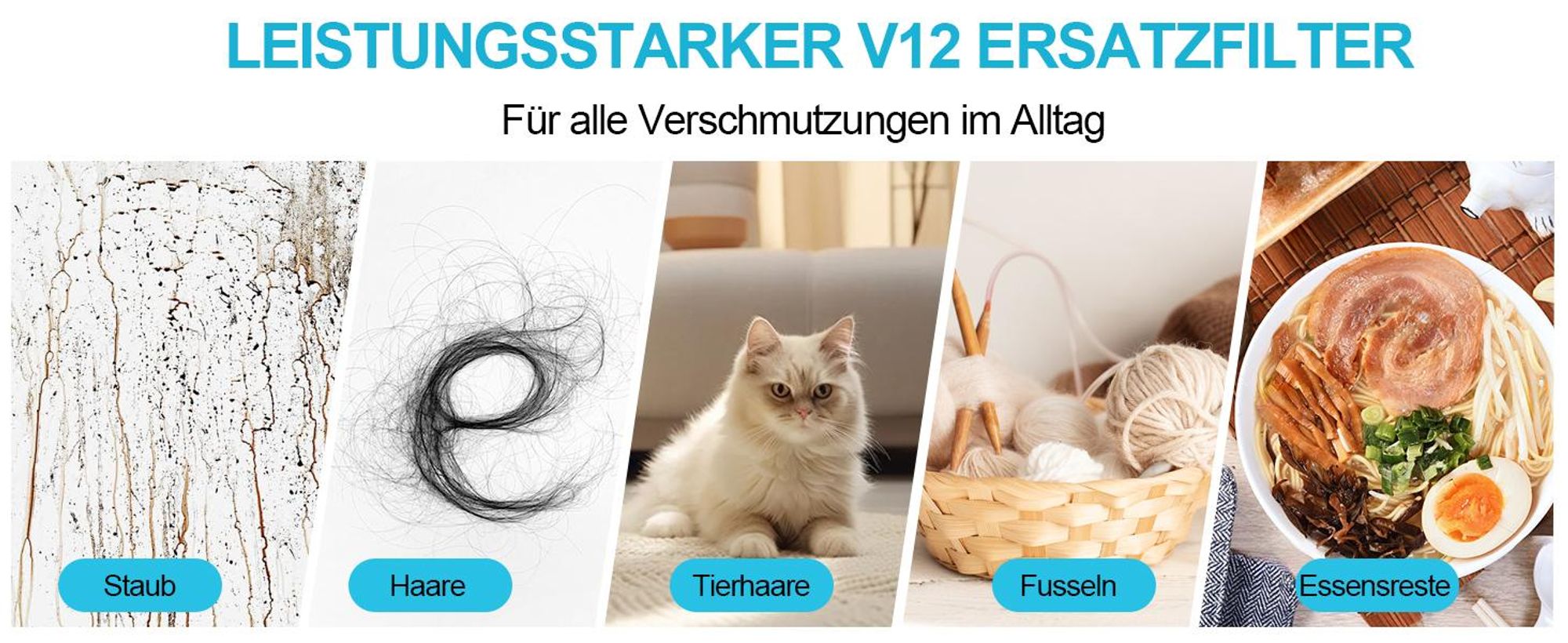 Filter für Dyson V12, 3 Stück HEPA Filter, Ersatzfilter Für dyson V12 Detect Slim Absolute Extra/Total Clean/Fluffy, 971517-01