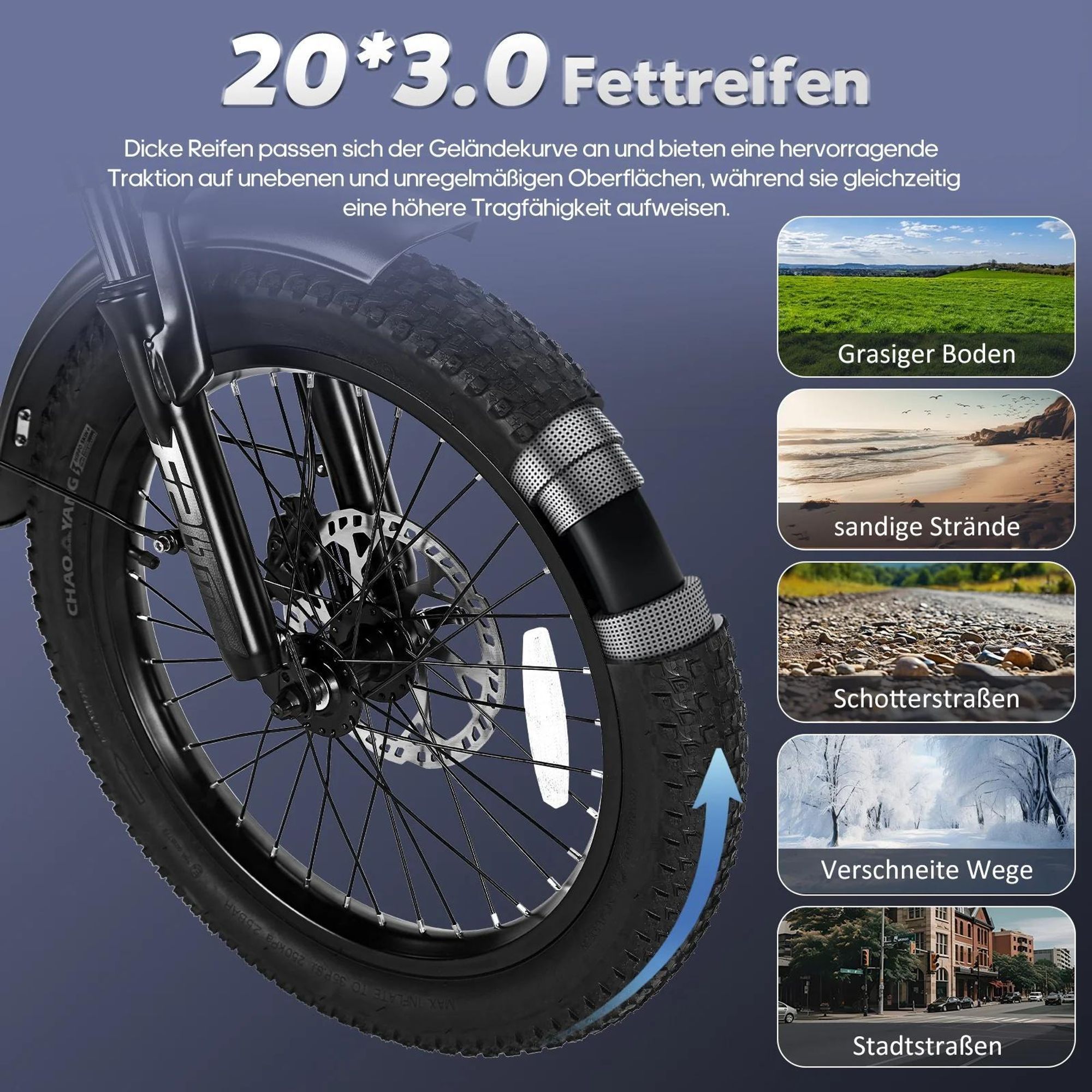 FAFREES F20 Mate Rower elektryczny - Silnik 250W Akumulator 48V20Ah 20" Opony Hydrauliczny hamulec tarczowy - Szaro metaliczny