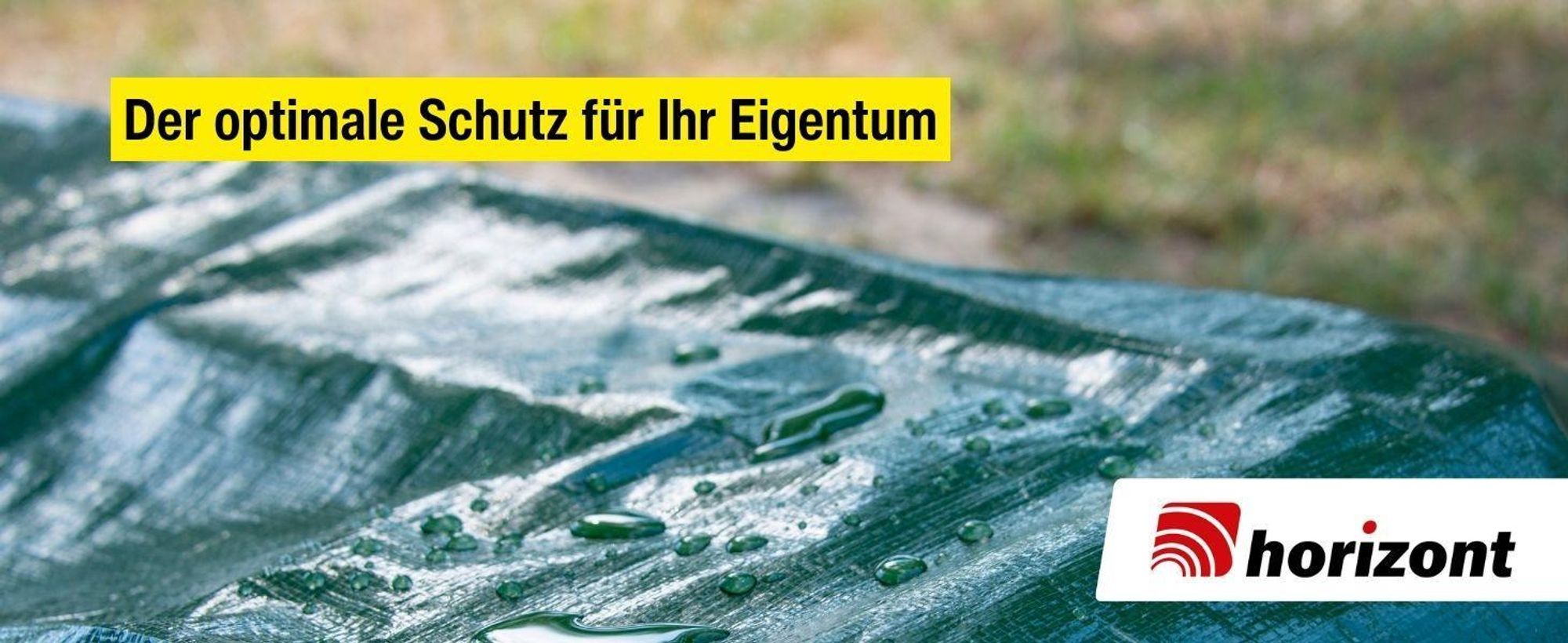horizont Universal Abdeckplane | 10x15 m | 180 g/m² – wasserdicht, UV-stabilisiert, mit Ösen, für Außenbereich
