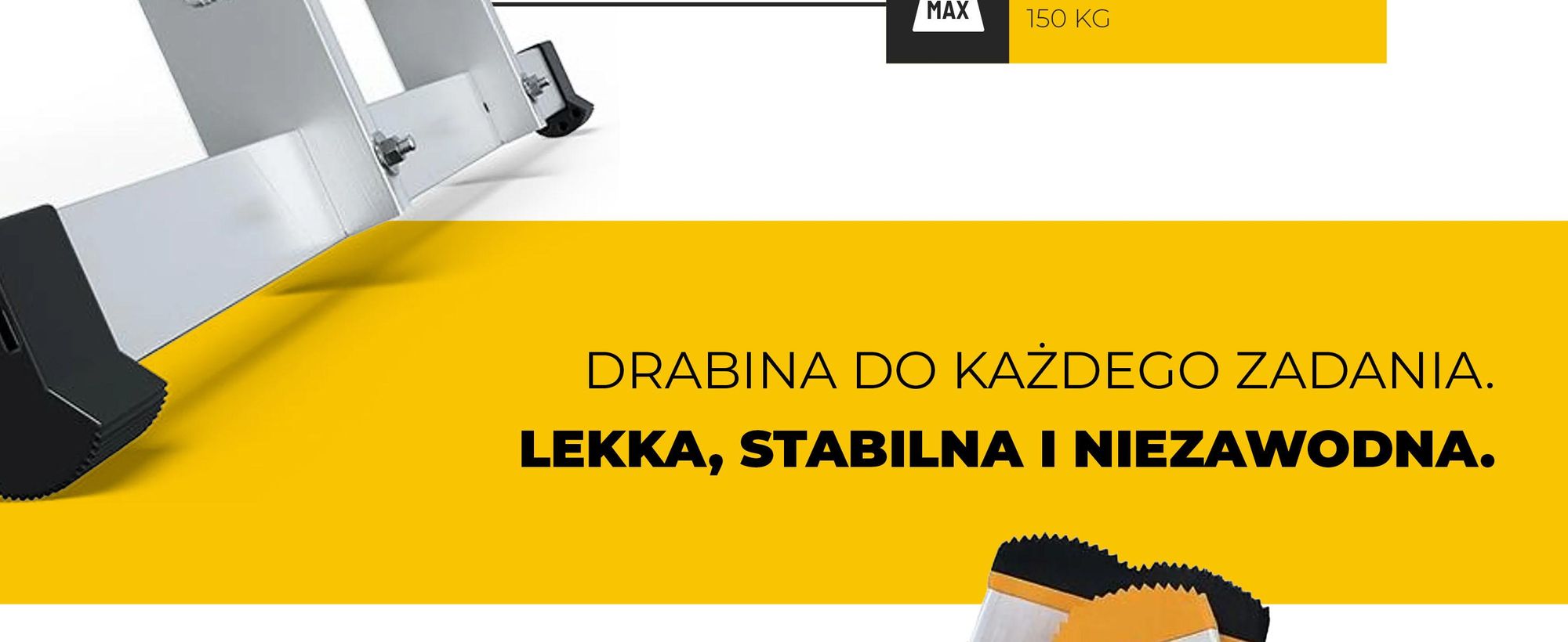 Drabest | drabina aluminiowa PRO Series - drabina wielofunkcyjna 3-częściowa - drabina przemysłowa - 3×7 stopni - wysokość robocza 5 m - udźwig 150 kg
