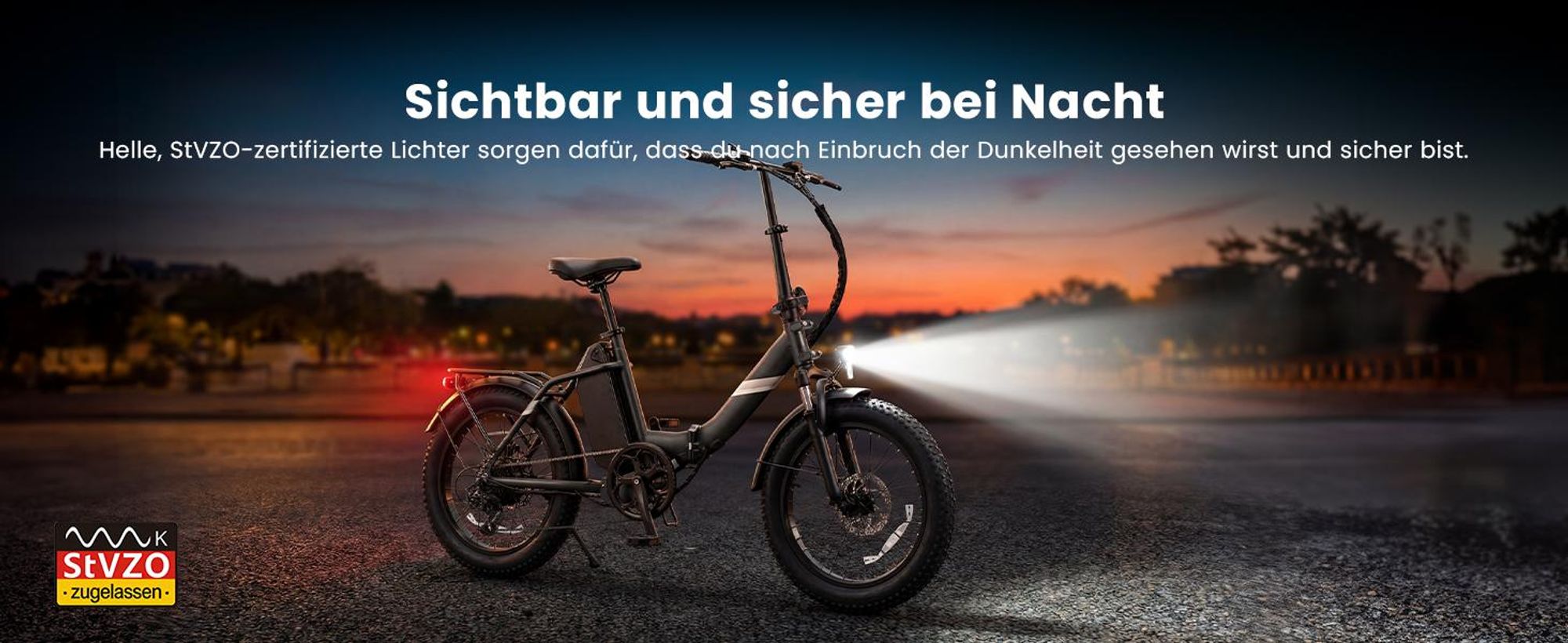 Touroll S3 Faltbares E-Bike 20×3.0 Zoll Fatbike, 65 km Reichweite, 450W Peak, Shimano 7-Gang