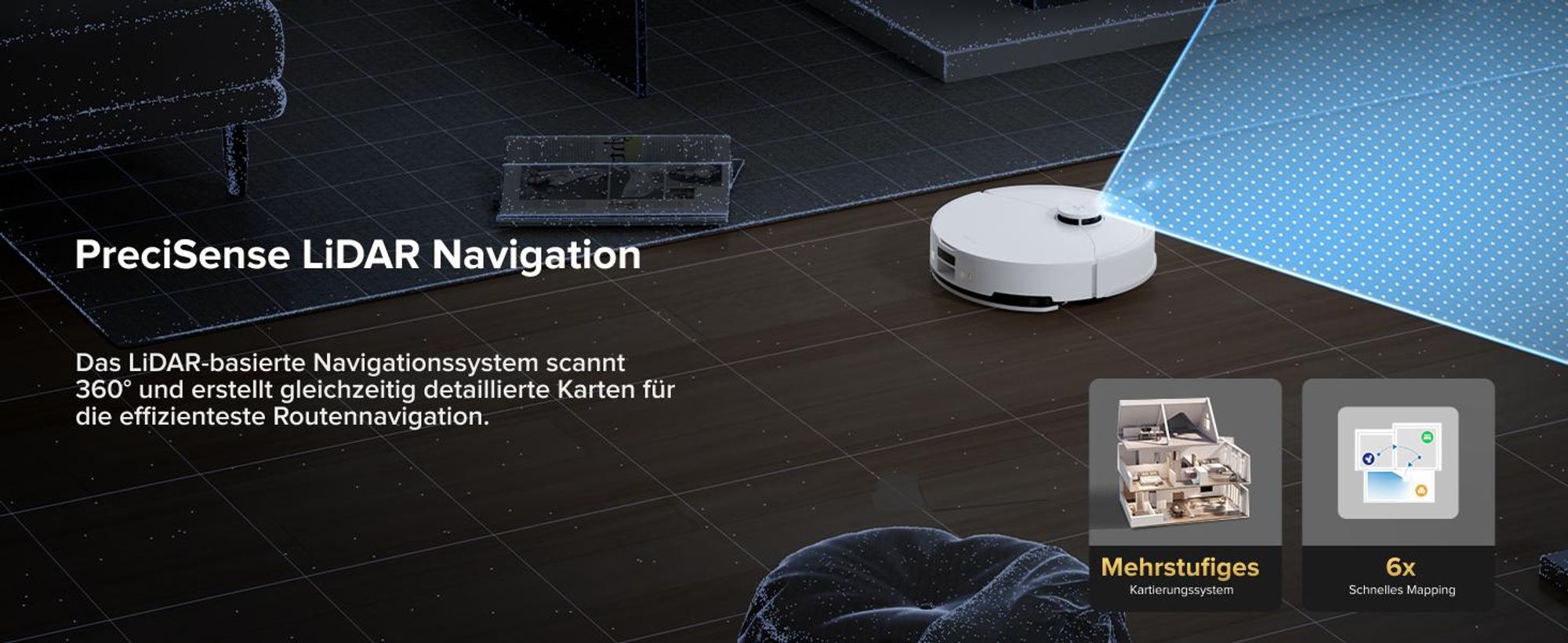 Roborock Q10 S5+ Staubsauger Roboter, 10.000 Pa(Upgrade von S8 Plus), Dual Anti-Tangle System, Auto Lifting Mopping, Ideal für Tierhaare (Weiß)