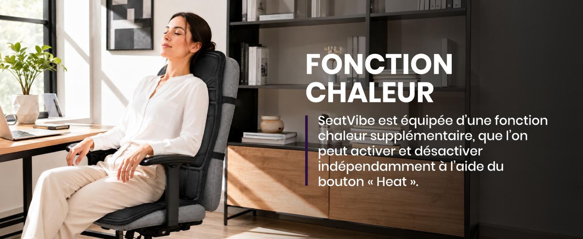 Coussin de massage avec télécommande, tapis de massage, massage du corps entier, 8 modes de massage par vibration, couleur noire