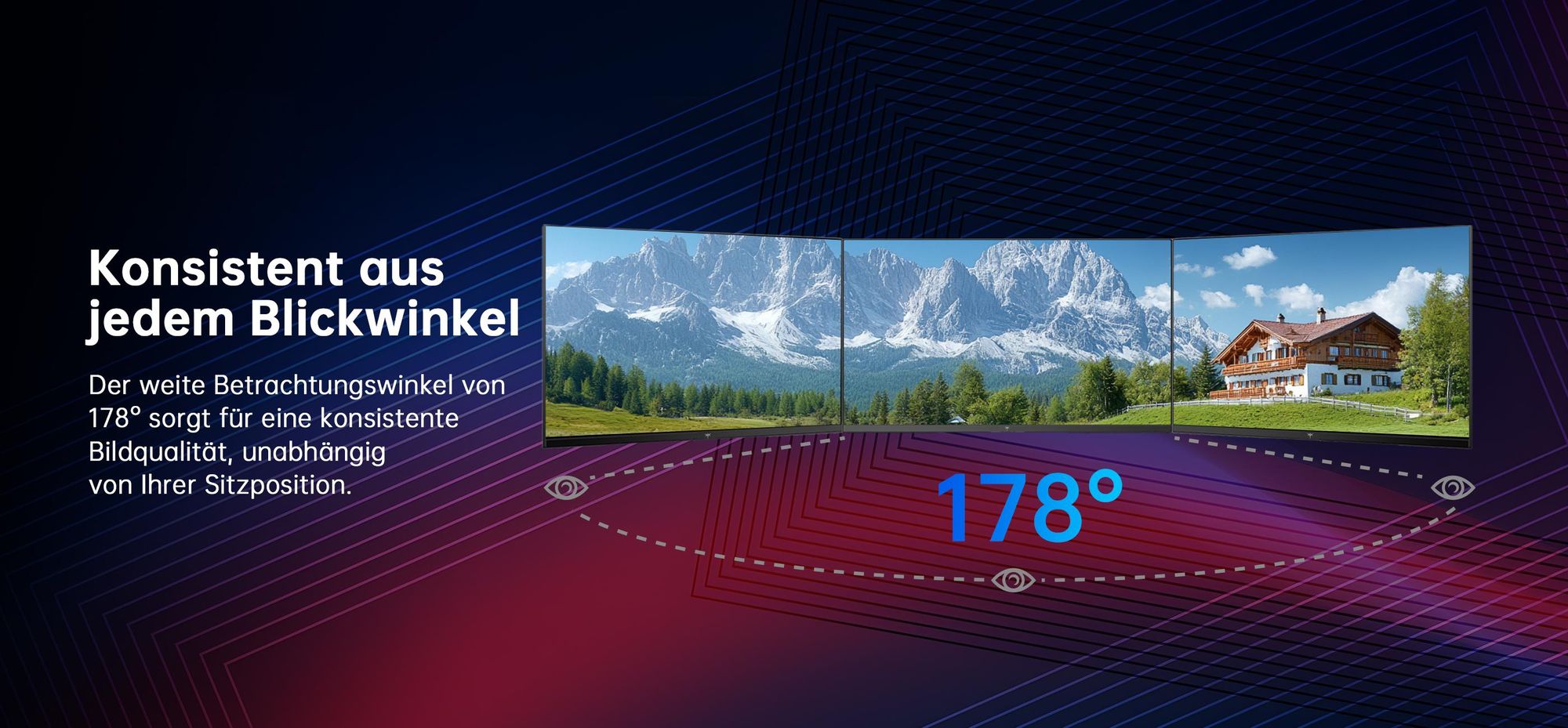 KTC H24B9S-2 Gaming Monitor 23,8 Zoll Full HD 144Hz Fast IPS HDMI VESA Flicker-Free Low Blue Light