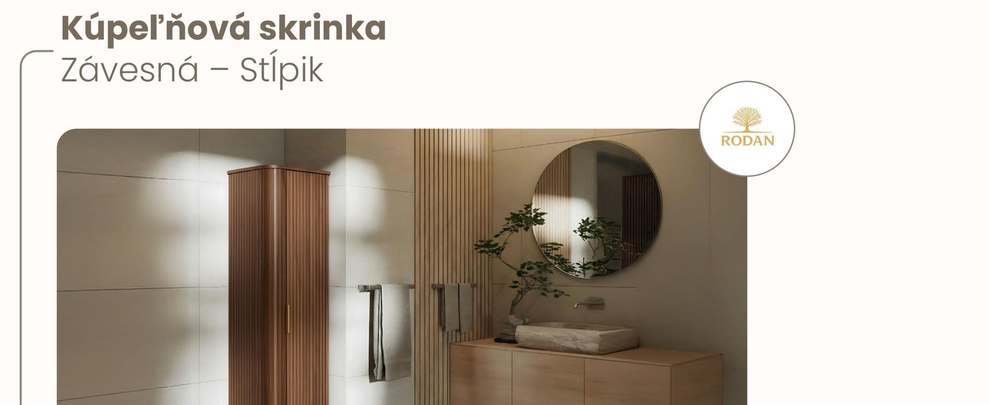 Vysoká skrinka - 139 cm - Tmavo hnedá - Nástenná skrinka