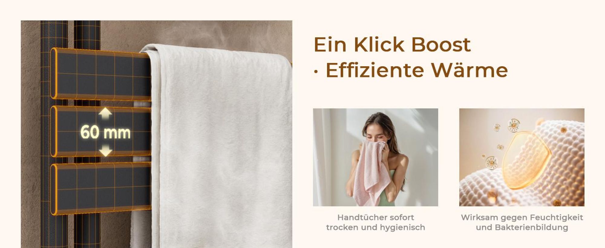 S'AFIELINA Handtuchheizkörper Elektrisch 1041×400mm, Badheizkörper Elektrisch mit Thermostat,WiFi,programmierbarem Timer,LCD-Anzeige, 400 W,Anthrazit