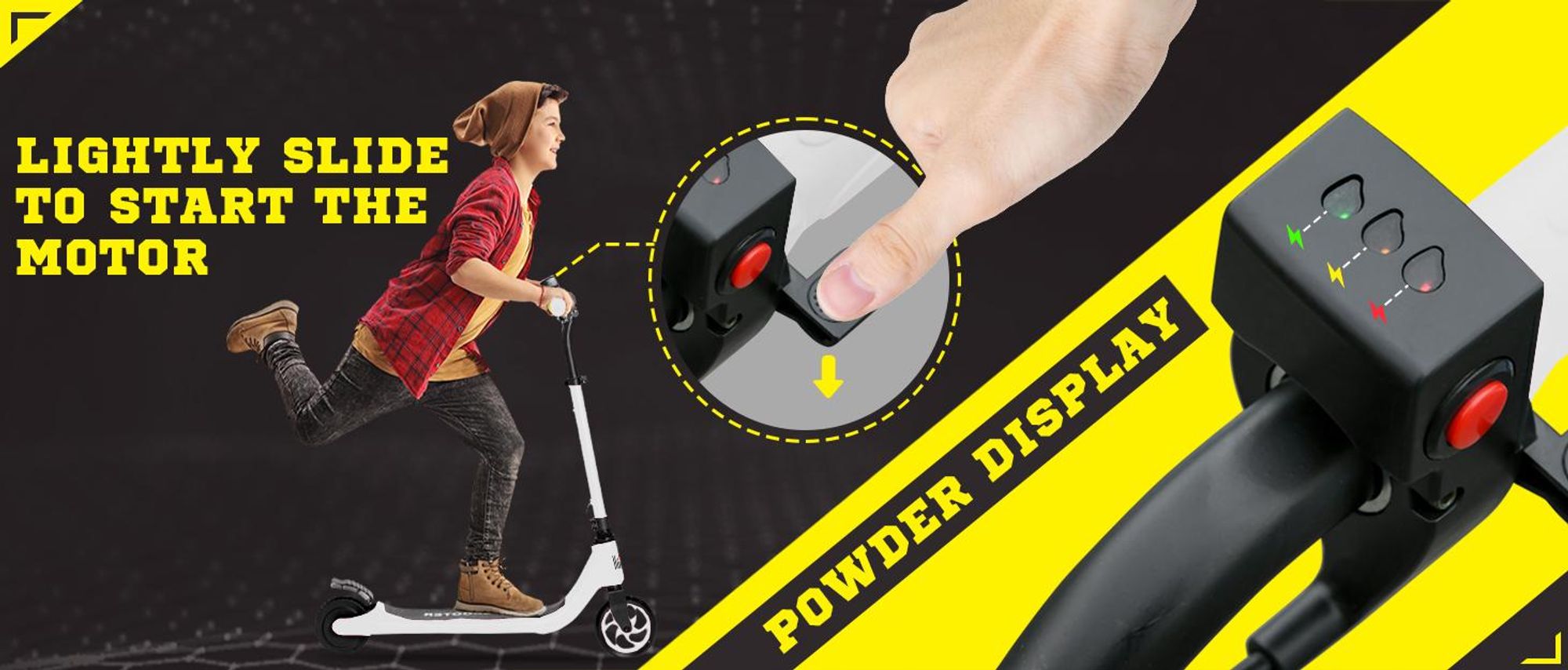 HOMCOM E Scooter Elektryczna hulajnoga Silnik 120 W Zasięg 6 km maks. 8 km/h Obciążenie hulajnogi elektrycznej do 50 kg Hulajnoga elektryczna dla dzieci w wieku od 6 lat Czarno-biały