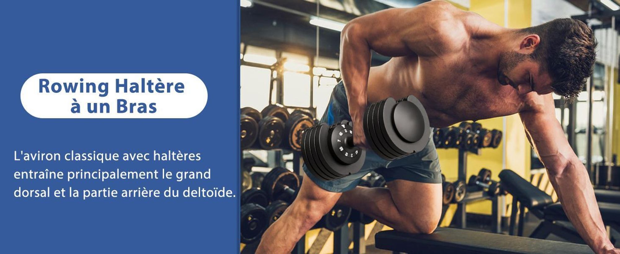 Haltère Hop-Sport Set d'Haltères en Fonte 76 kg avec Deux barres