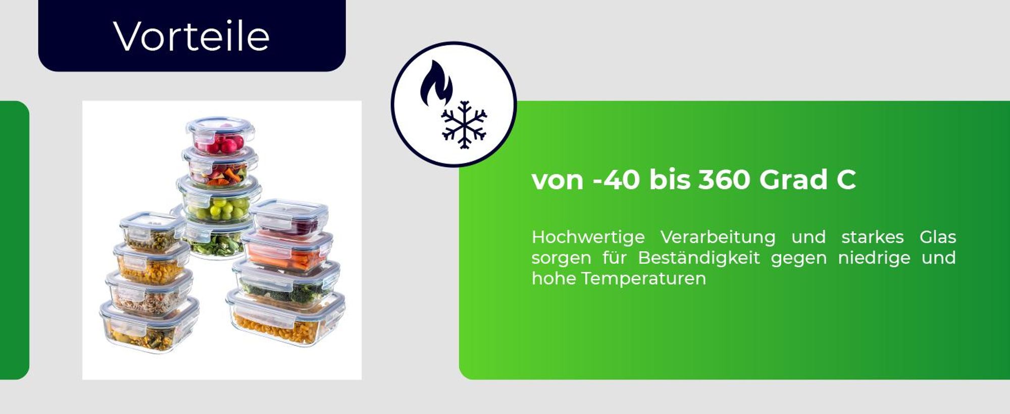 KADAX Vorratsdosen aus Glas, Spülmaschinenfeste Vorratsbehälter mit Deckel (Quadrat 320ml)