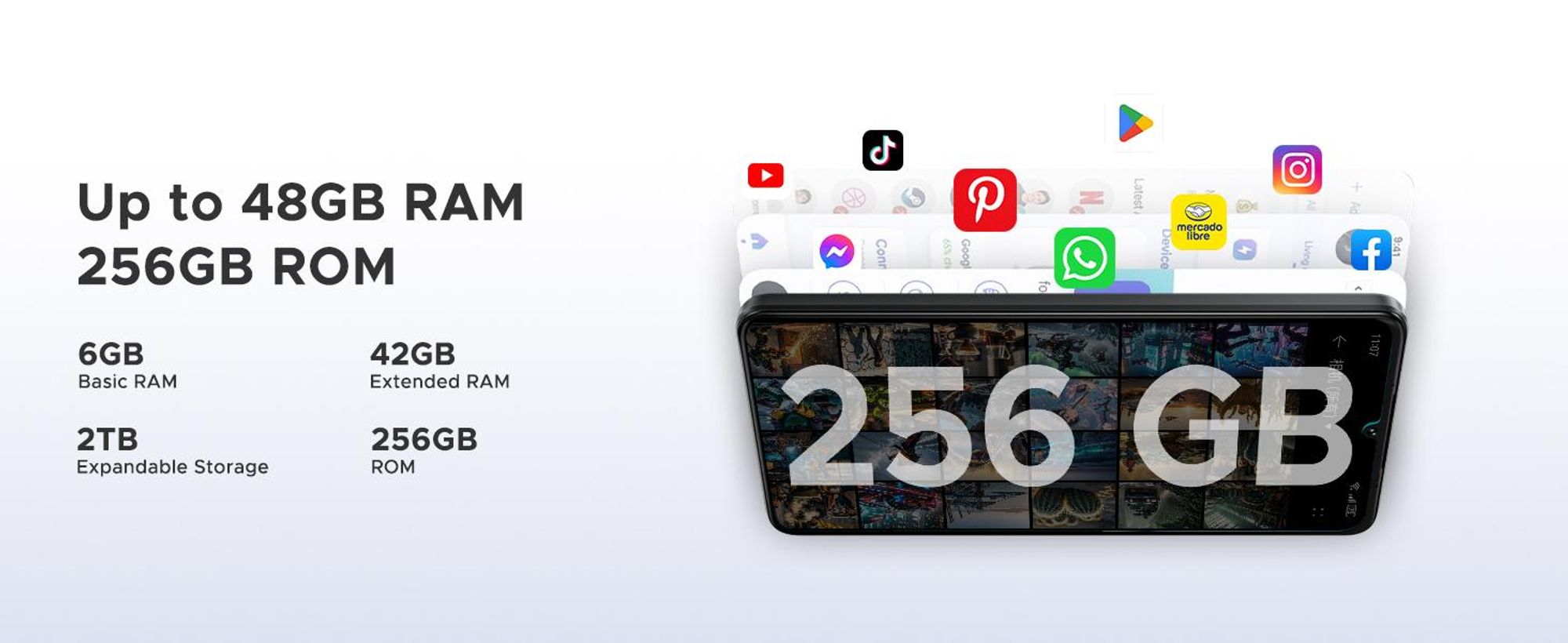DOOGEE Note59 Pro, smartphone, Android 16, 6,75" displej s obnovovací frekvencí 120 Hz, baterie 6250 mAh, 48 GB RAM + 256 GB úložiště, 5G, 16 MP fotoaparát, NFC, čtečka otisků prstů, bez smlouvy