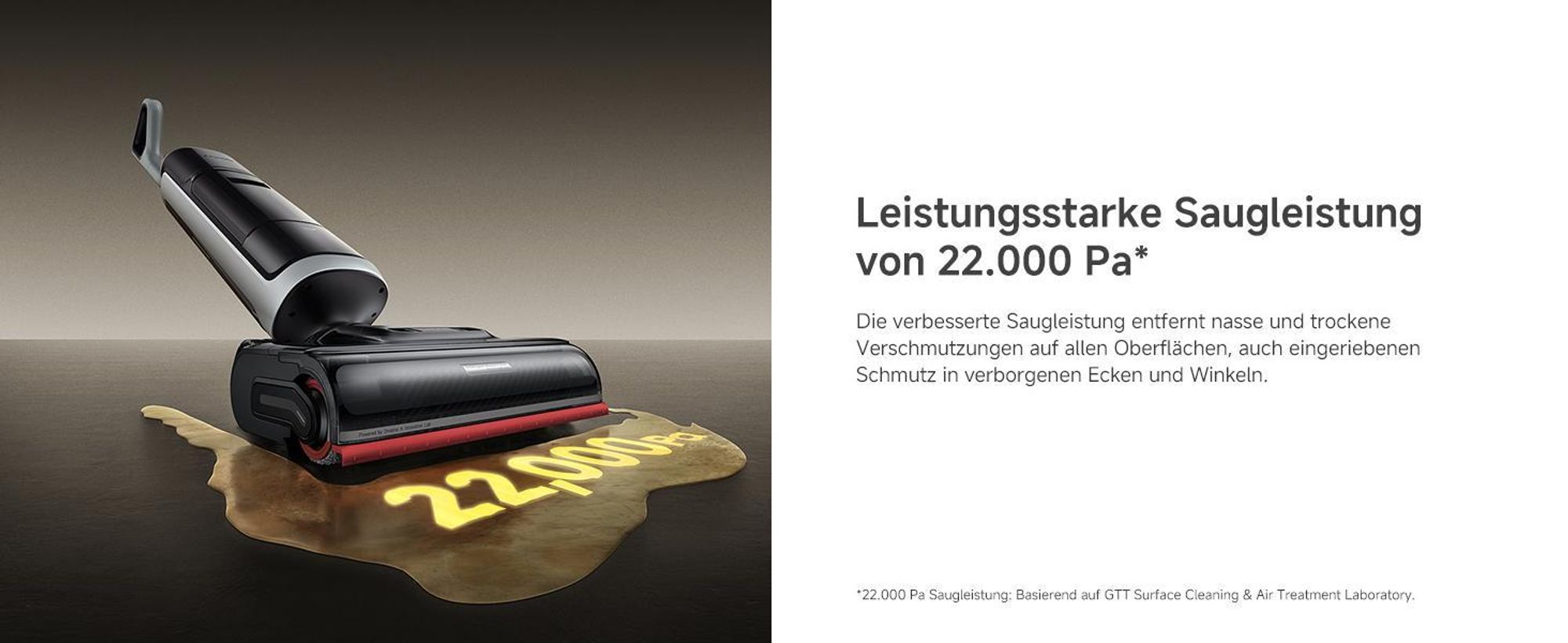 Winterdesign-Dreame H15 Pro Heat Nass-und Trockensauger,85 °Cheißes Wasser,90°C Trocknung,100℃ Reinigungsbürste,2in1 Akku-Staubsauger,22kPa,0-Tangle