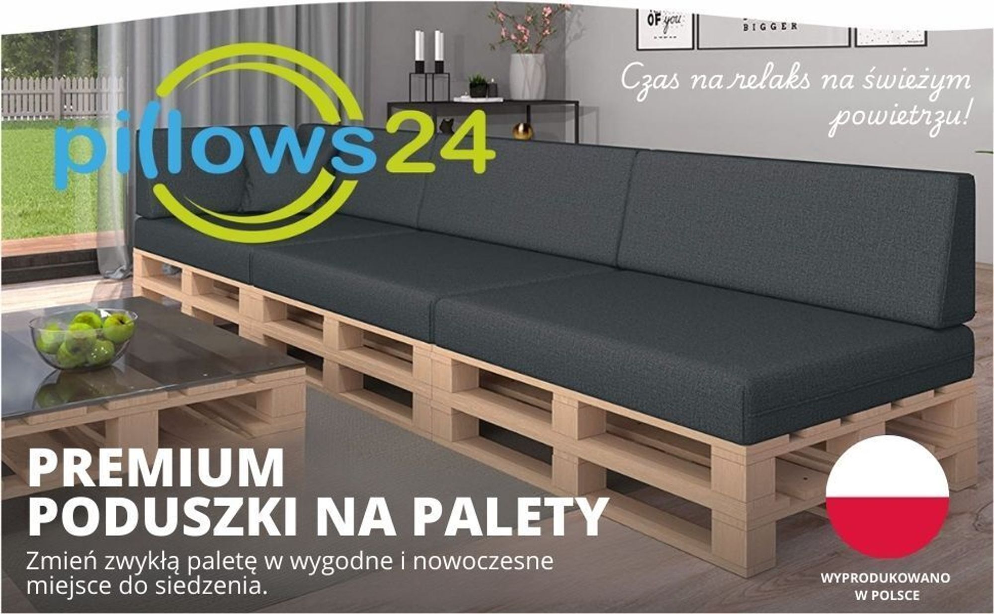 poduszki palety europalety 120x80 meble sofa paletowe balkon ogrodu wewnątrz zewnątrz wodoodporne