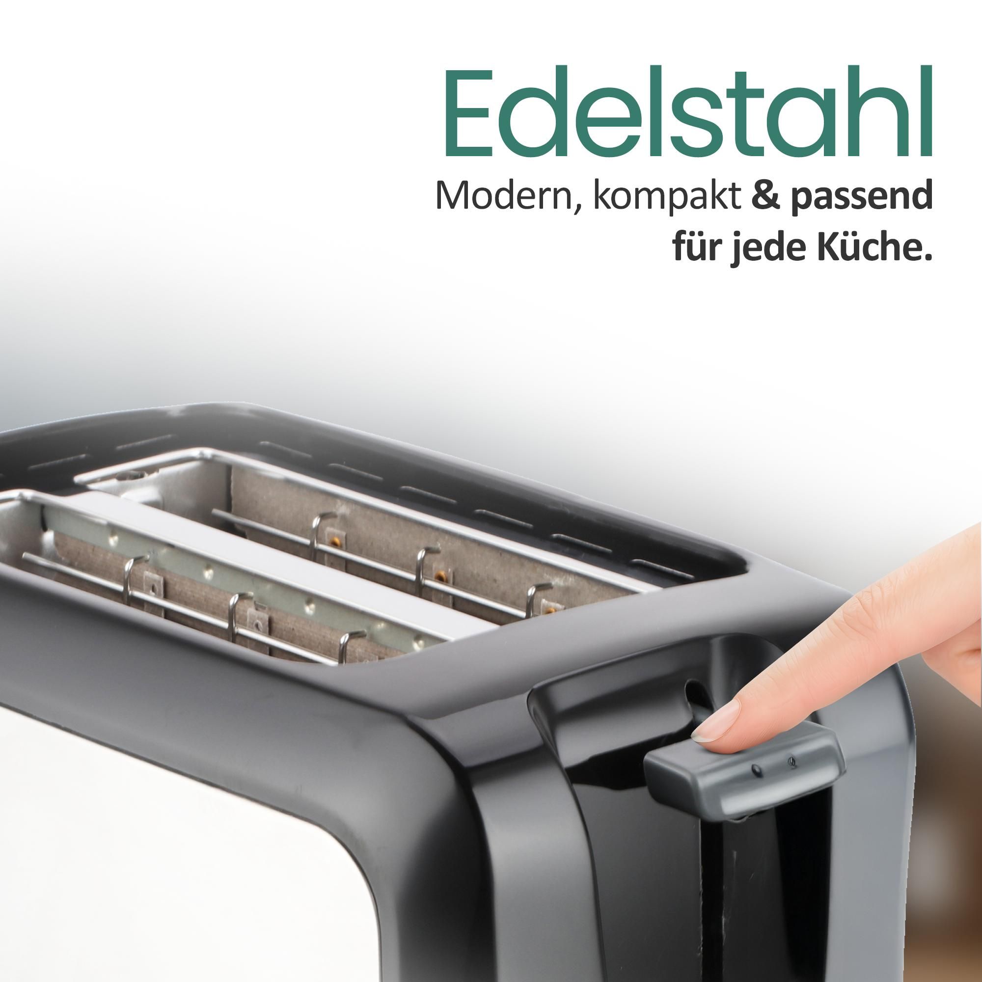 Emerio Toaster – 750 W – 2 Schlitze – Edelstahl – TO-123924 – Silberfarben