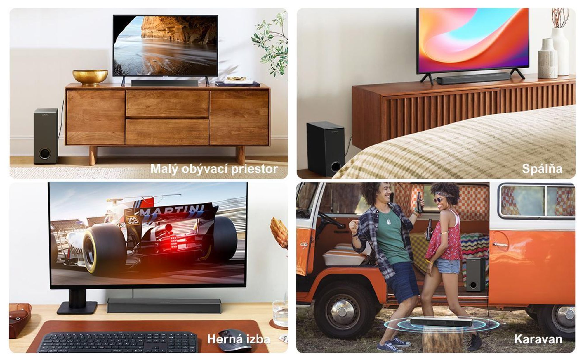 Soundbar ULTIMEA 5,25'' woofer, BASSMAX, tenký 3,8 cm dizajn, Nova S40