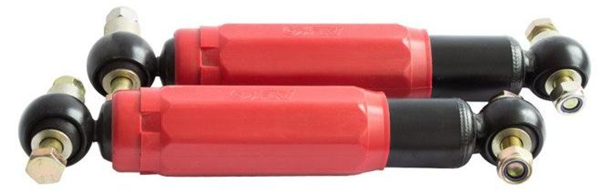 AL-KO Achsstoßdämpfer Octagon PLUS rot, 2er Set für PKW-Anhänger bis 1800 kg