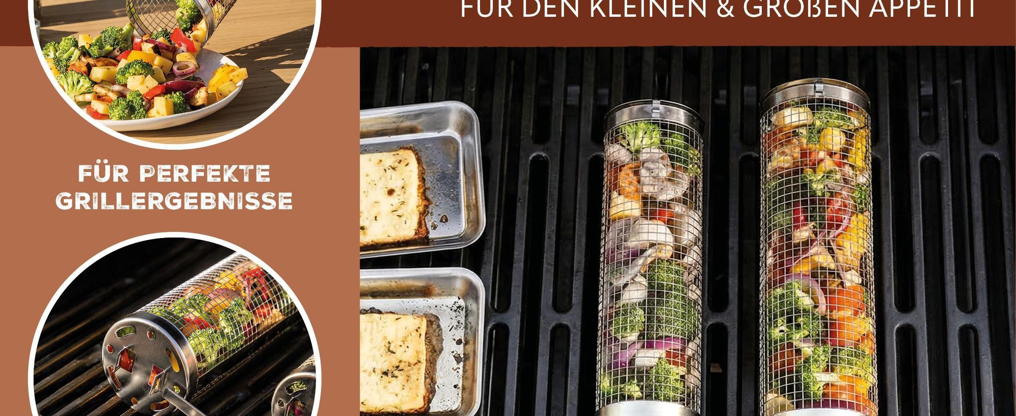 Die Körbe liefern nahezu perfekte Grillergebnisse.