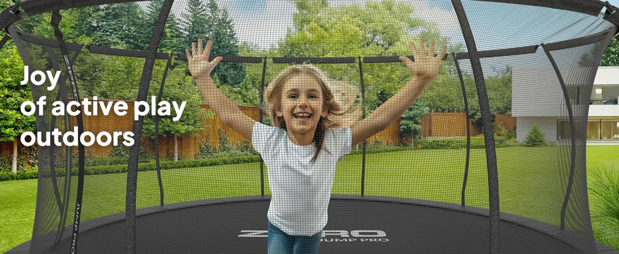 ZIPRO trampolína Jump Pro Premium | 12FT Ø 374 cm | Záhradná trampolína Detská trampolína Kompletná sada vrátane siete, rebríka a okrajového krytu, vonkajšia, zelená