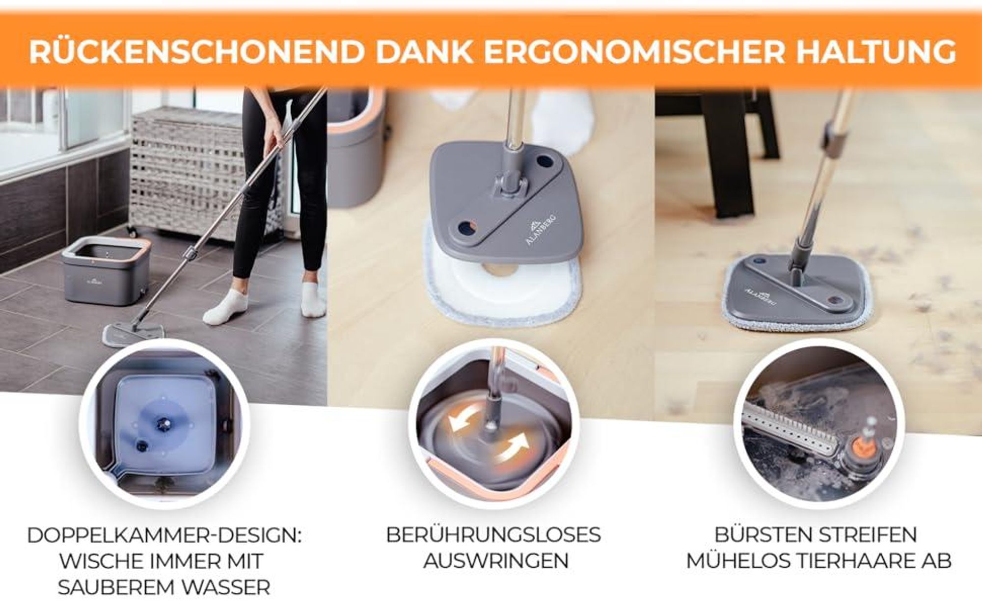 vorteile und anwendung ALANBERG® Wischmopp