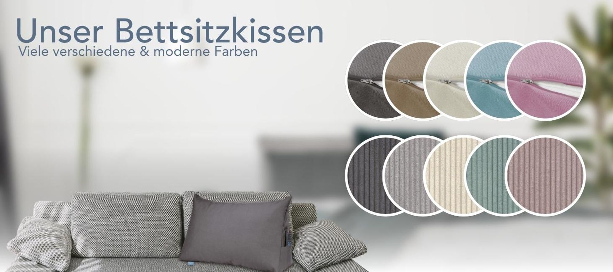 XDREAM Rückenkissen / Lesekissen für Bett & Sofa | Keilkissen mit Seitenfach | 70 x 40 x 20 cm | Bezug abnehmbar & waschbar | dunkelgrau