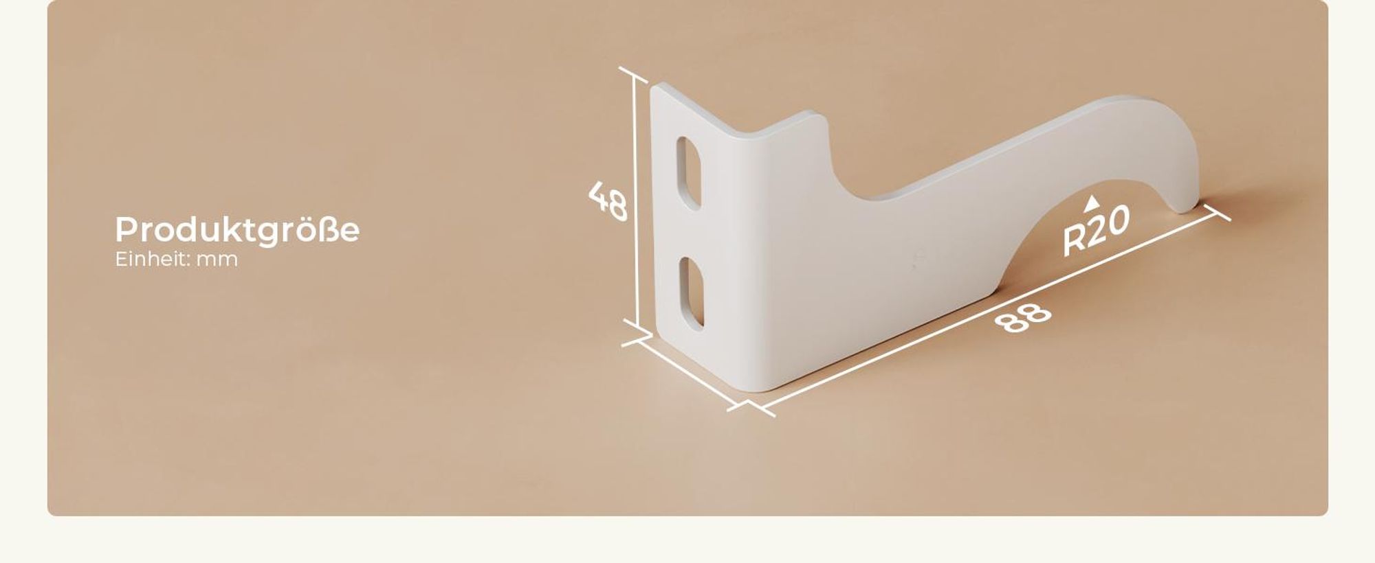 S'AFIELINA Heizkörper Halterung 48 × 88mm Montagematerial Befestigung Satz Montage Set Aufhängung Halter Halterung für Paneel-/Flachheizkörper 1 Stück
