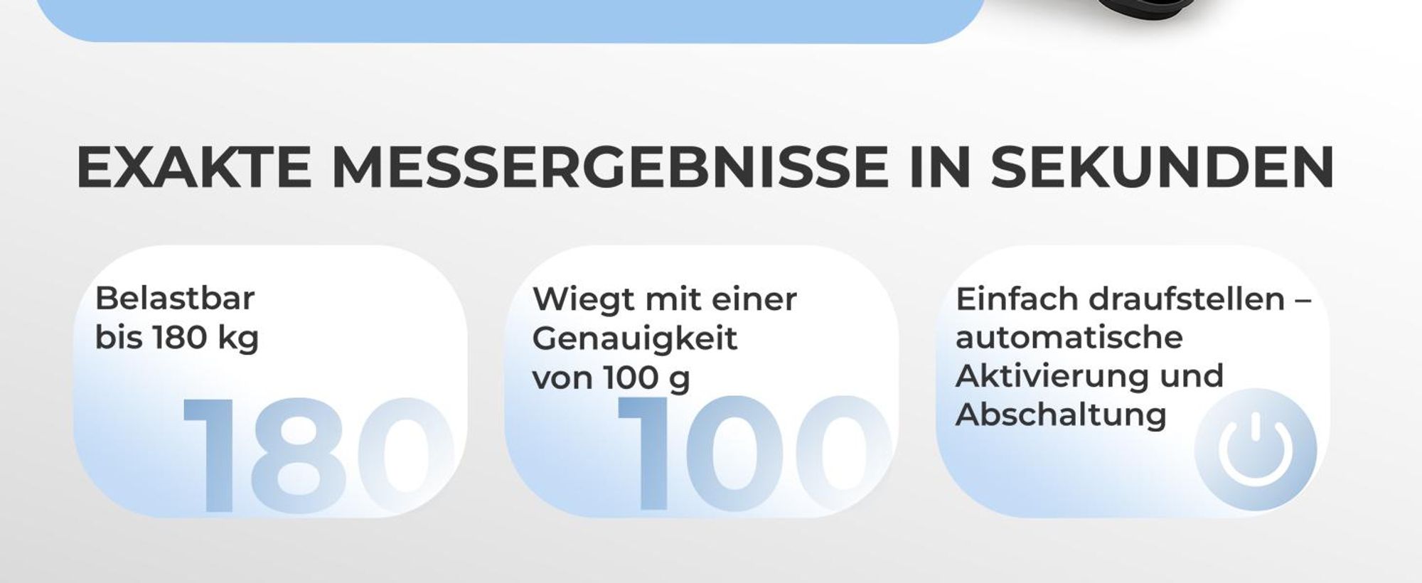 MONZANA Personenwaage Digital BIA Analyse Waage für 10 Nutzer 30x30cm