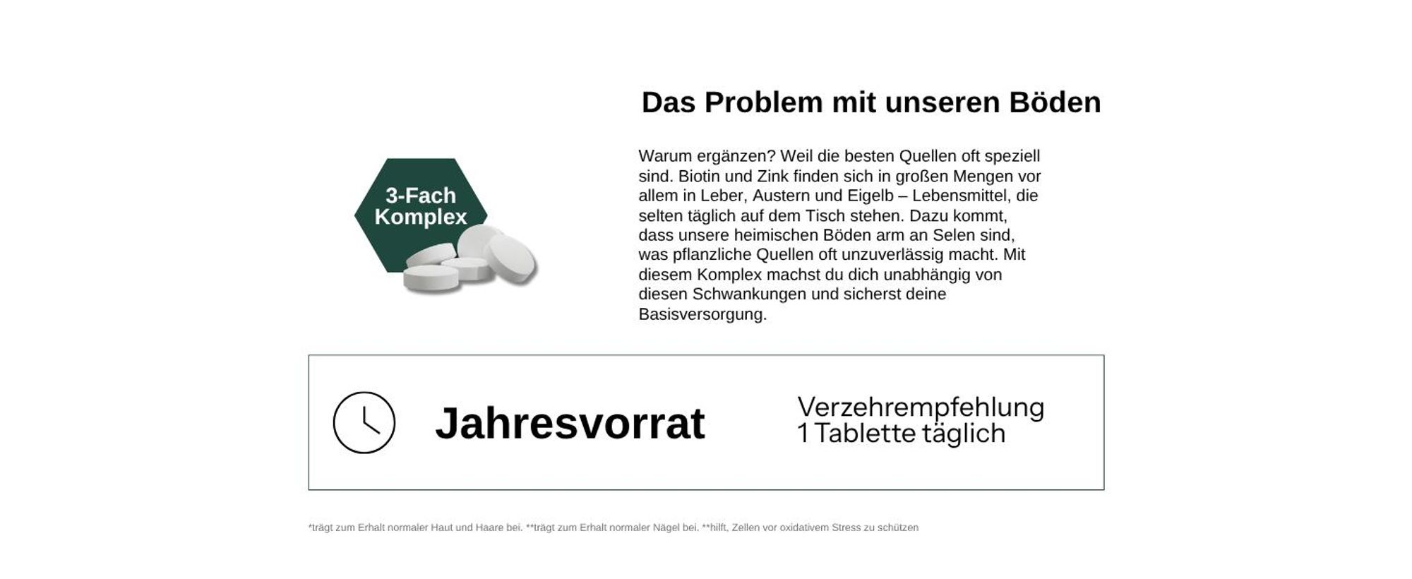 Biotin mit Selen und Zink: Qualitaetsmerkmale im Ueberblick