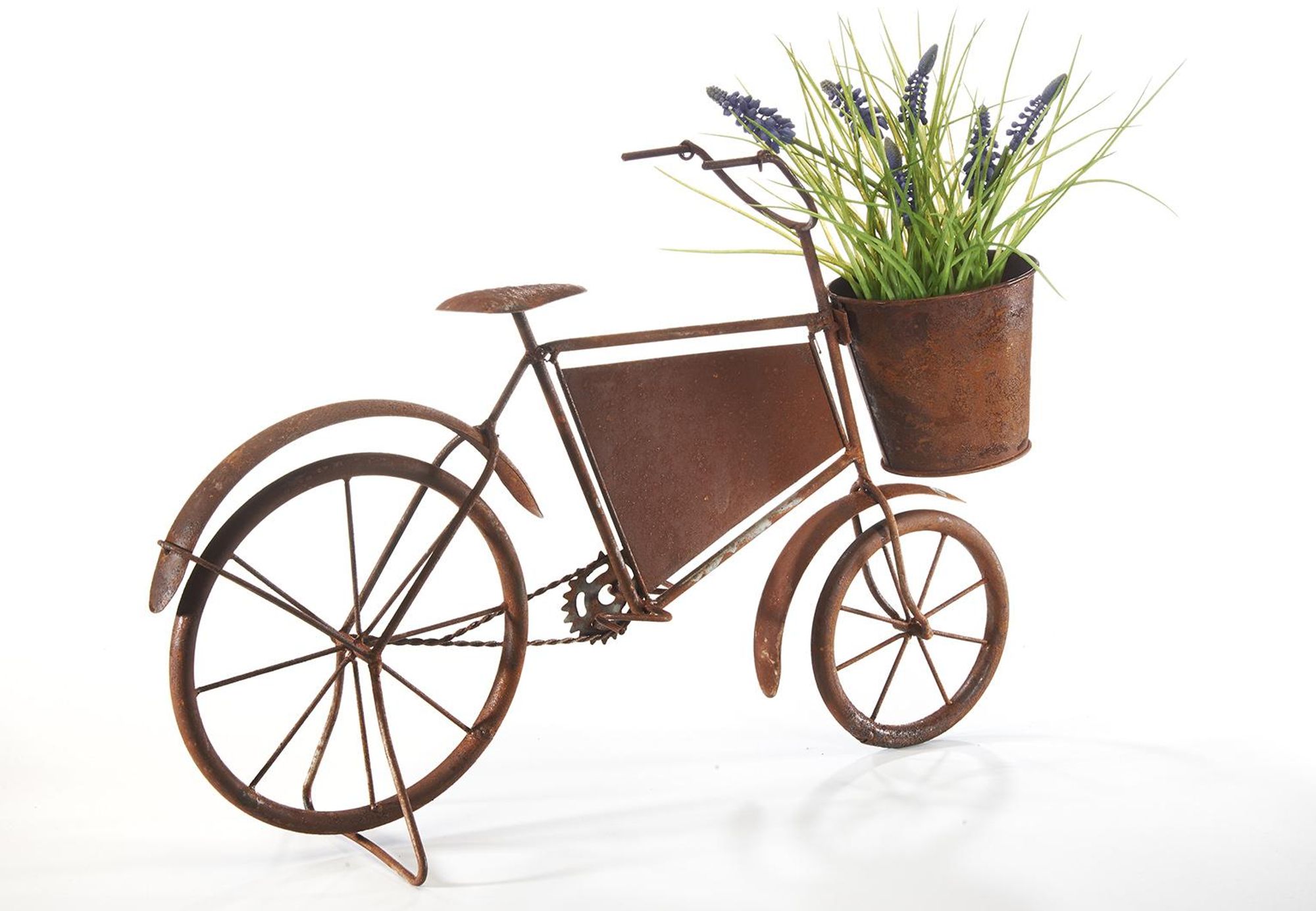 Lockardi Blumentopf Pflanztopf Pflanzenständer Fahrrad zum bepflanzen - rostoptik - braun