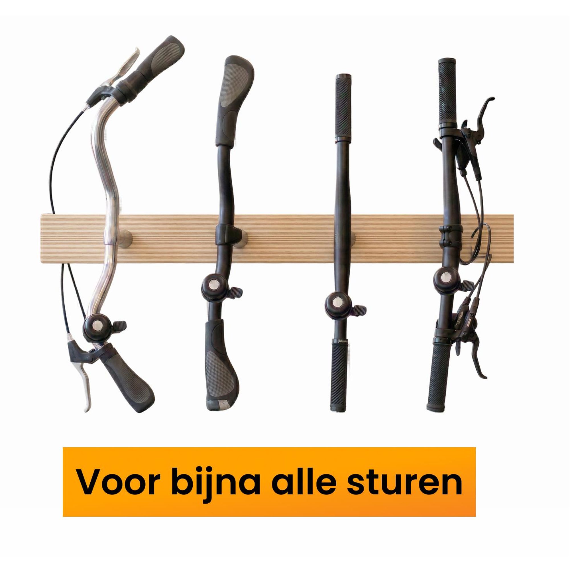 R2B Fietsbel Geschikt voor AirTag - Verborgen Trackerhouder Zwart