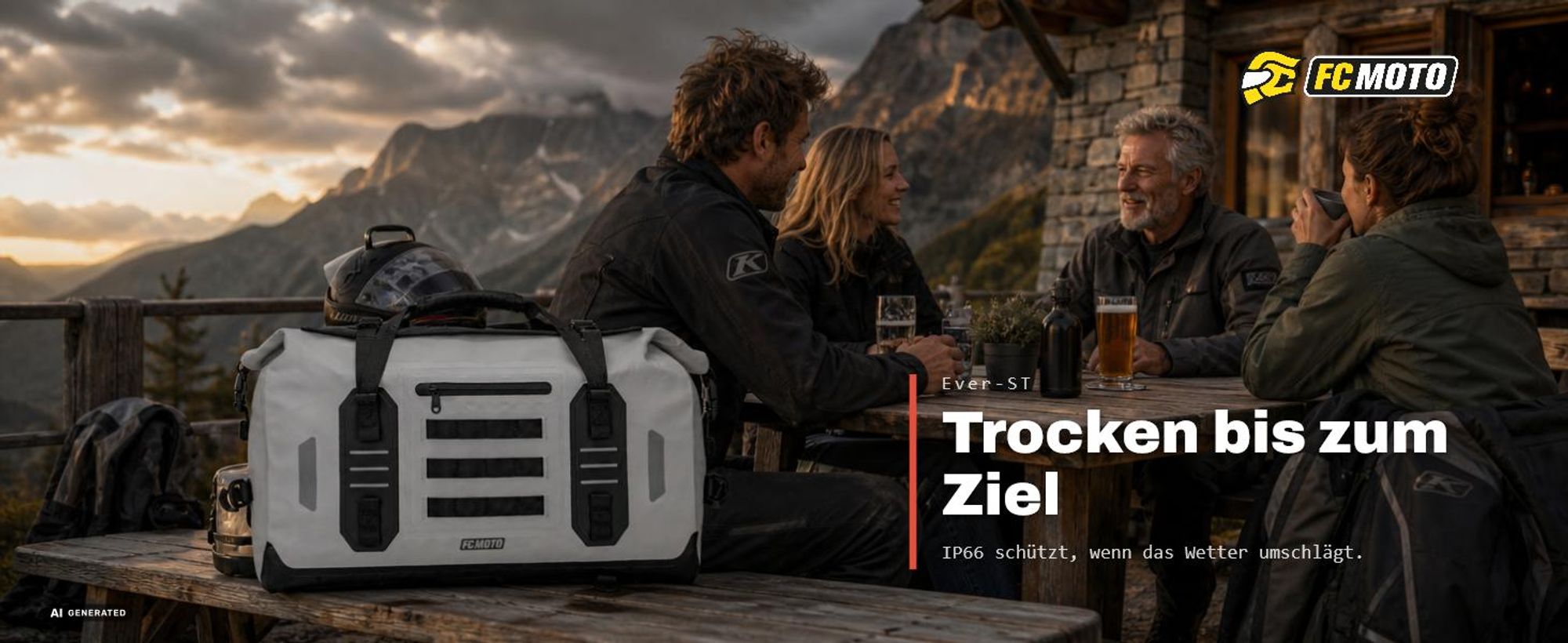 FC-Moto Ever-ST 50 L Hecktasche / Rucksack, weiß