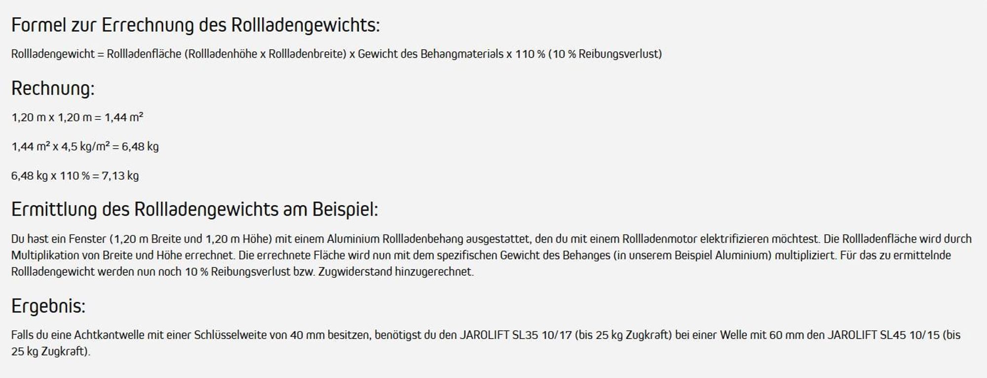 Rollladenmotor SL, SL35 10/17 (10 Nm / SW40) leiser Rohrmotor mit Planetengetriebe, 230V, inkl. Wellenadapter & Lager, wartungsfrei, langlebig Jarolift