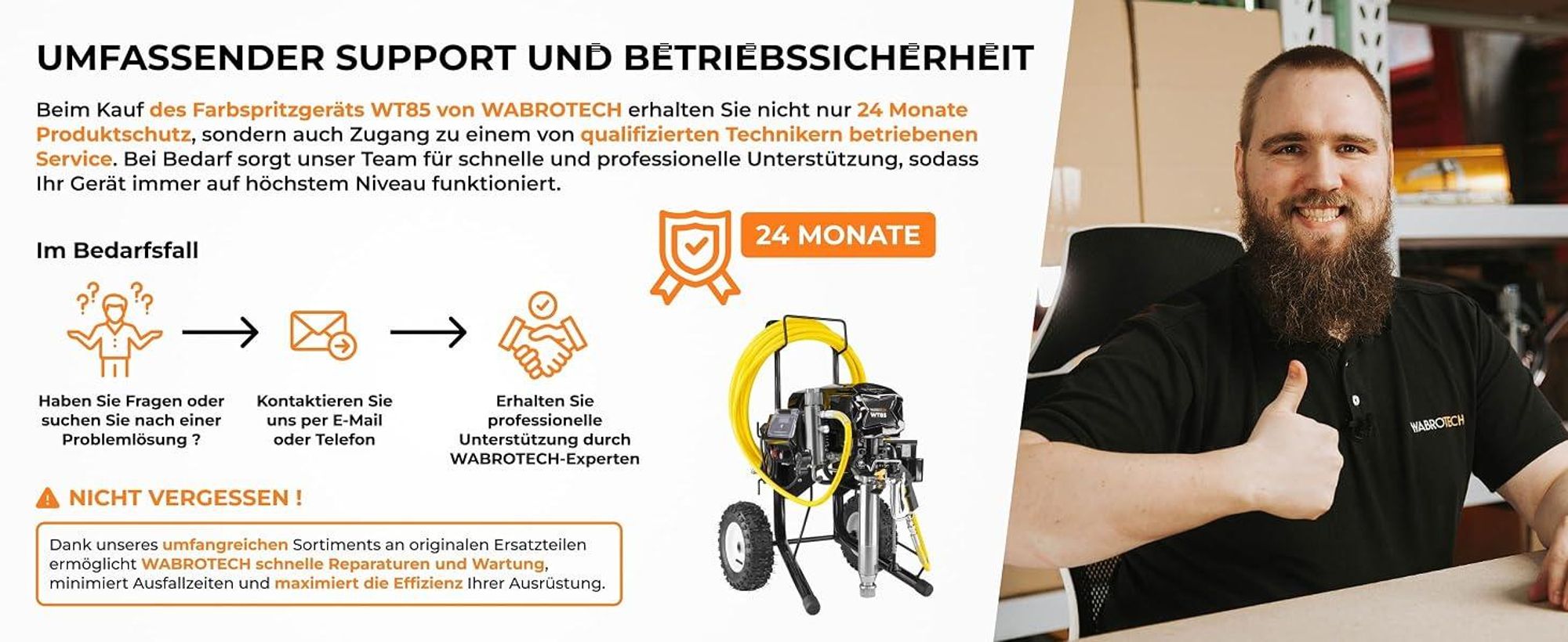 Airless Farbspritzgerät Spachtelspritzgerät WT85 5000W 8,5 L/min 227 bar Farbsprühsystem Spritzspachtelgerät für Wandfarbe und Spachtelmasse