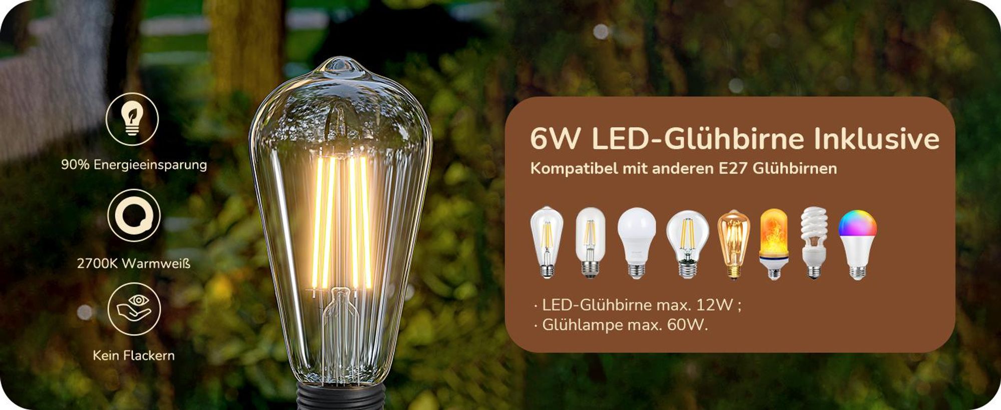EDISHINE Stehlampe Wohnzimmer, 3-flammige LED Stehleuchte mit Regal & Leinen-Lampenschirm, inkl. Leuchtmittel,Moderne Stehlampe für Schlafzimmer,178cm