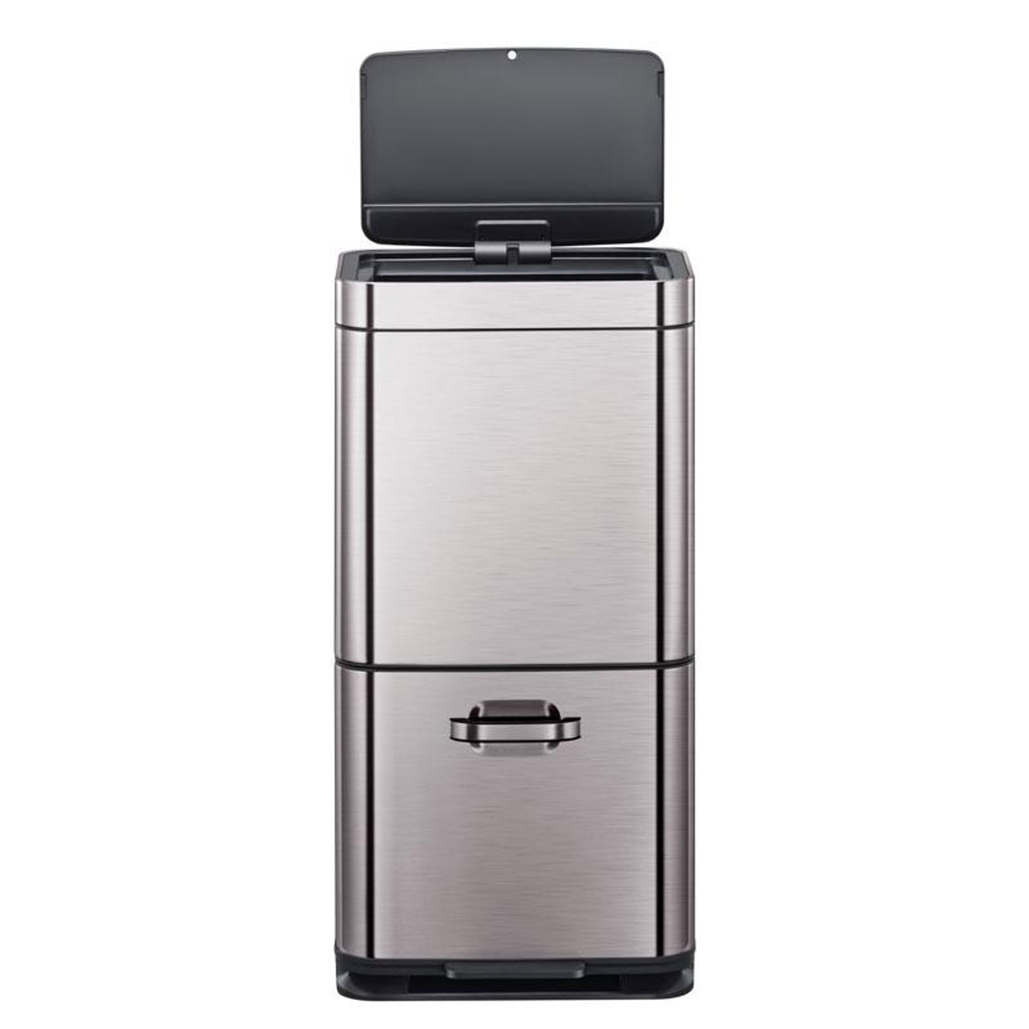 EKO - Himalaya Recycler Sensor Bin 35+25 liter - Stainless steel Plastic - Grau, Matt Edelstahl