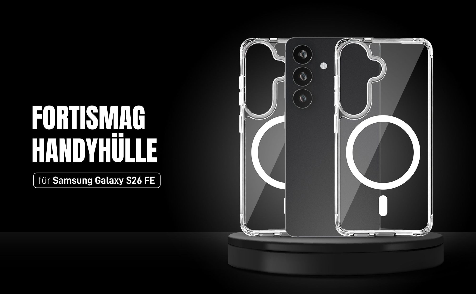 Transparente Handyhülle für Samsung Galaxy S26 FE aus hochwertigen Materialien