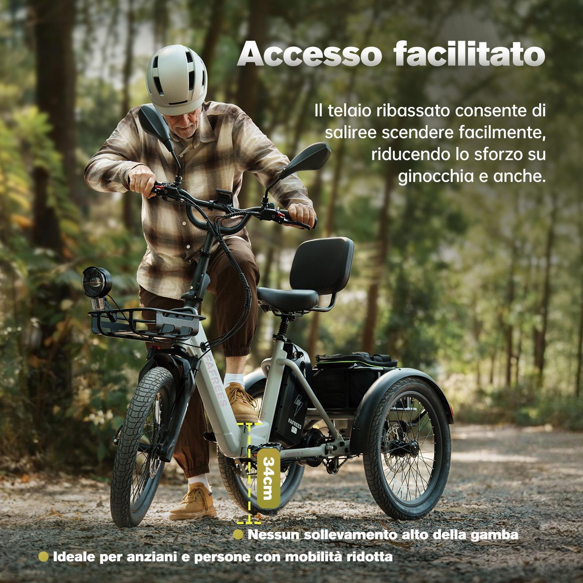 Bicicletta elettrica FAFREES F20 Mate II - Motore 250W Batteria 48V25AH 20" Pneumatici Freno a disco idraulico - Gunfire Nero