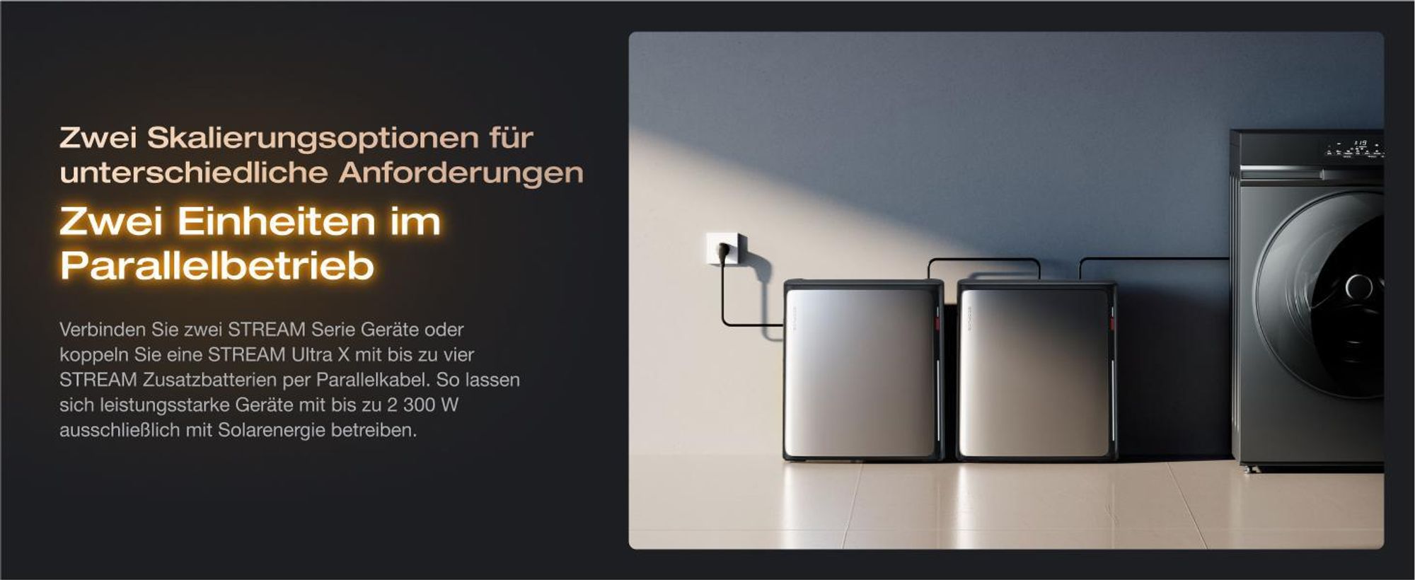 EcoFlow STREAM Ultra X 3,84 kWh 0% VAT Balkonkraftwerk mit Batteriespeicher, Plug & Play Solarsystem (Generalüberholt)