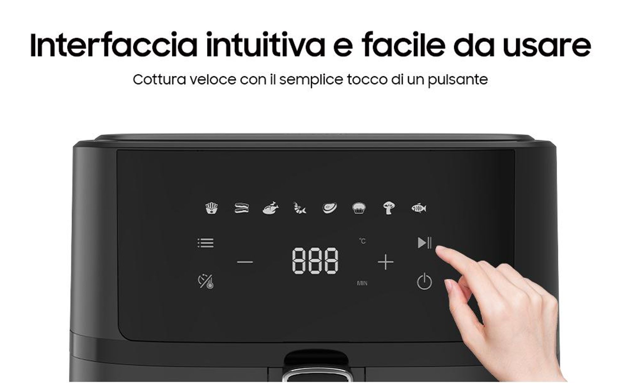 Airfryer AF625A Airfryer XL 6,5 l, senza olio, display digitale, 8 programmi di cottura 80 - 200 °C