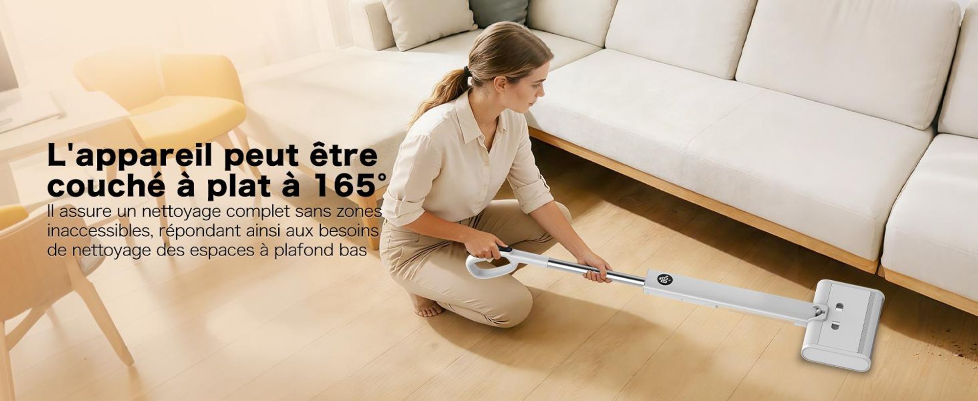 AIRROBO FC10 : balai à franges électrique, balai à franges sans fil, autonettoyant, réservoir d'eau de 540 ml, autonomie de 45 minutes, pour sols durs, poils d'animaux