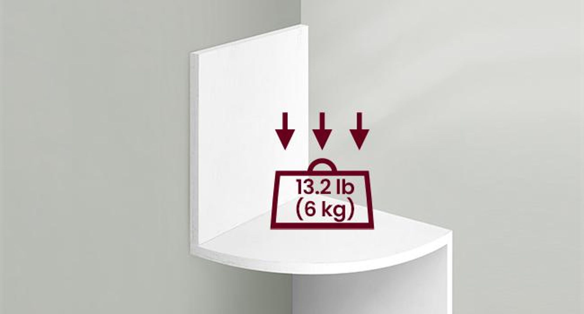 VASAGLE Eckregal 1-tlg., Wandregal, Bücherregal mit 5 Ablagen, Höhe 126cm