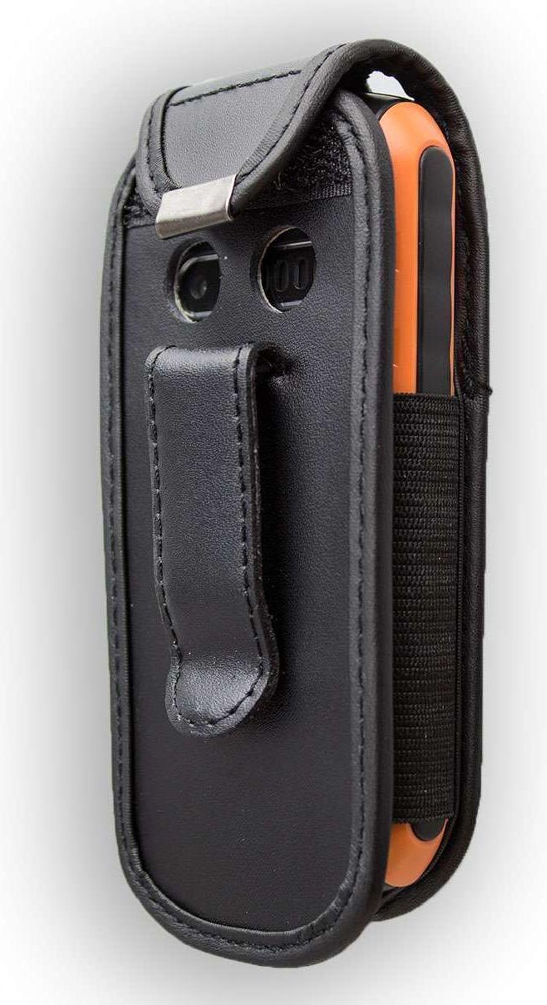 caseroxx Ledertasche mit Gürtelclip kompatibel mit Bea-fon AL550 aus Echtleder, Tasche mit Gürtelclip und Sichtfenster  Bild 2