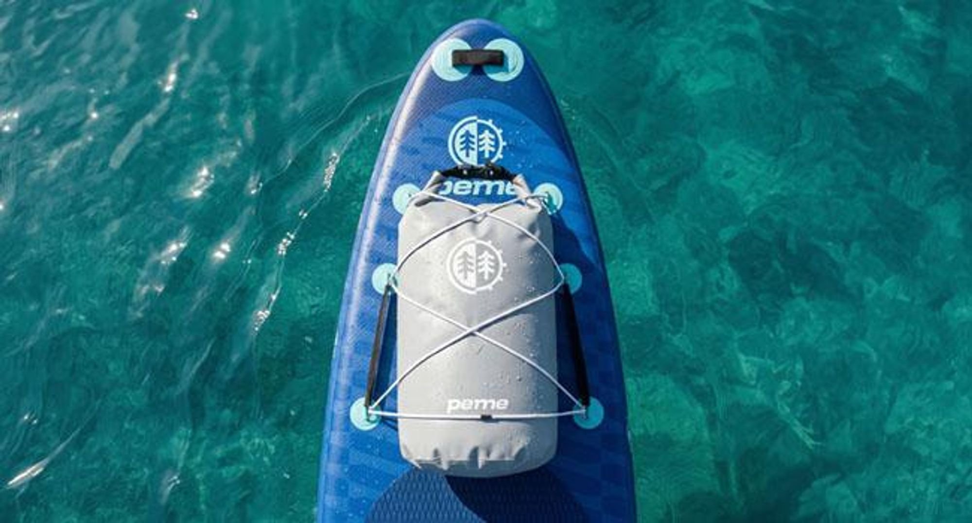 PEME Hydro Dry Bag 30L Wasserdichter Packsack Wasserdichte Tasche für SUP Kanu Kajak Schwimmen Wasserfester Beutel Nassbeutel Umhängetasche Grau