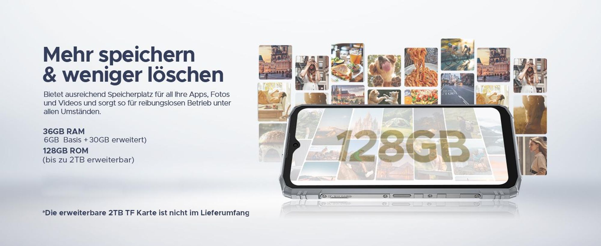 DOOGEE Blade10 Ultra Energy Outdoor Smartphone Handy, Android 16, IP68/IP69K, 6,56" 90Hz, 6150mAh, 36+128GB, 64MP, NFC, Fingerabdruck, ohne Vertrag