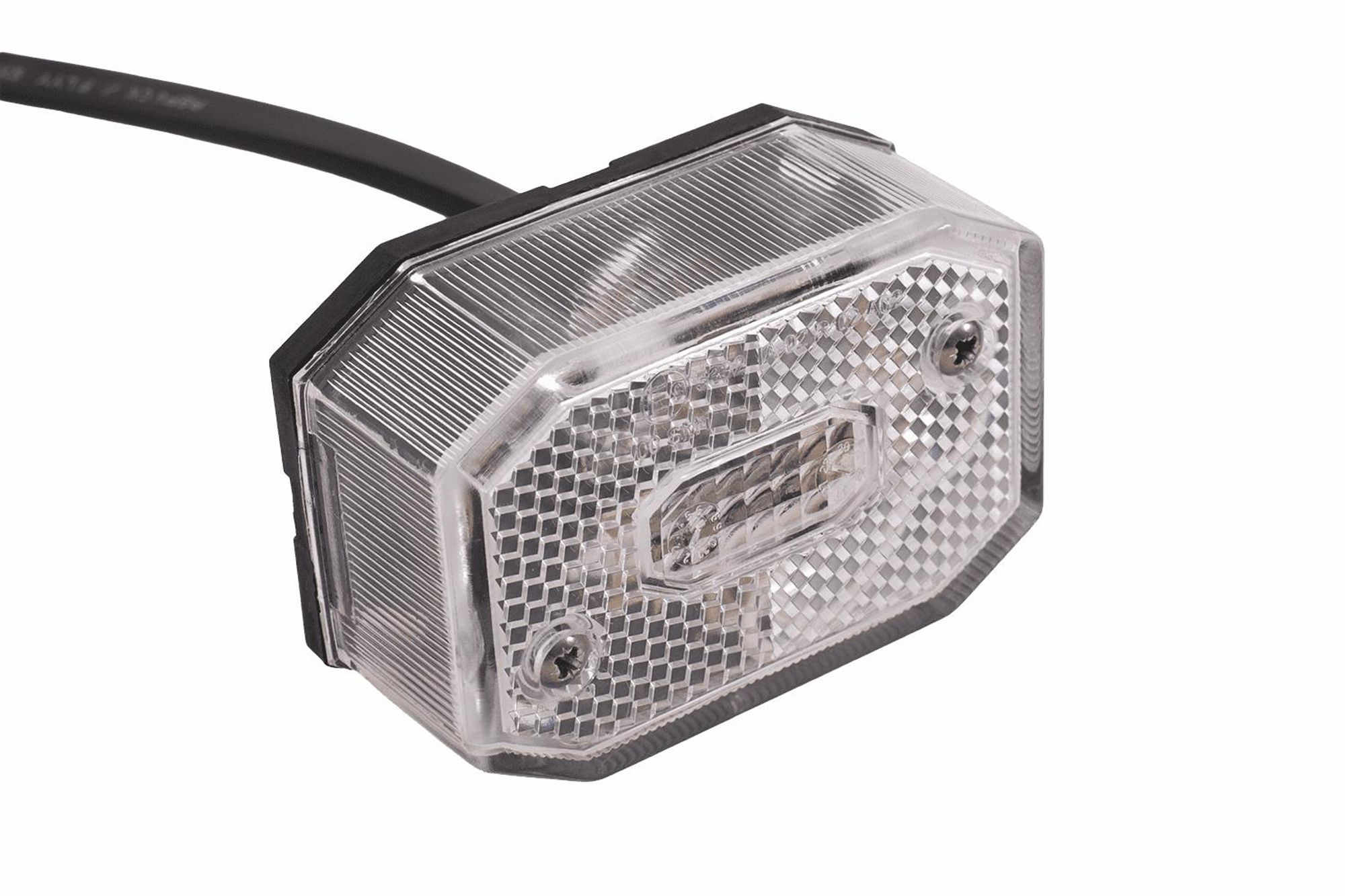 Umrissleuchte Flexipoint weiß 0,5 M/12V für Pkw-Anhänger