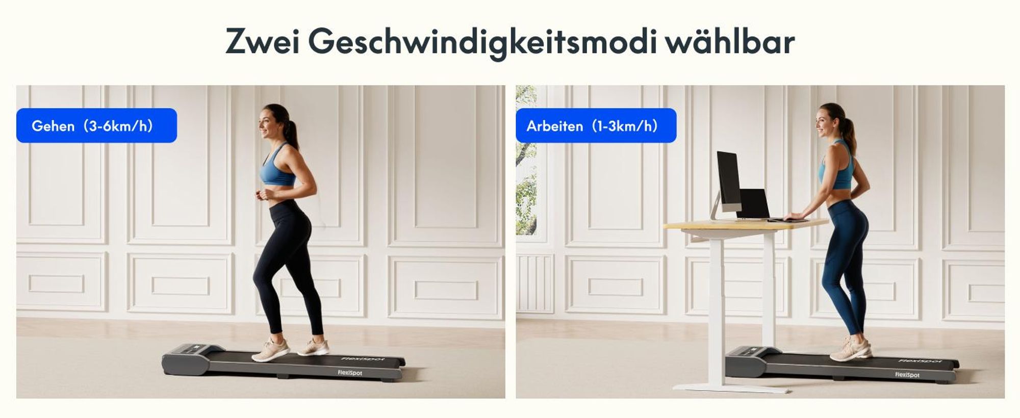 FlexiSpot Laufband, 2 in 1 Walking Pad, bis 120kg belastbar, 1–6km/h, mit Fernbedienung & LED-Display, inkl. Schmieröl, für Zuhause & Büro, Grau