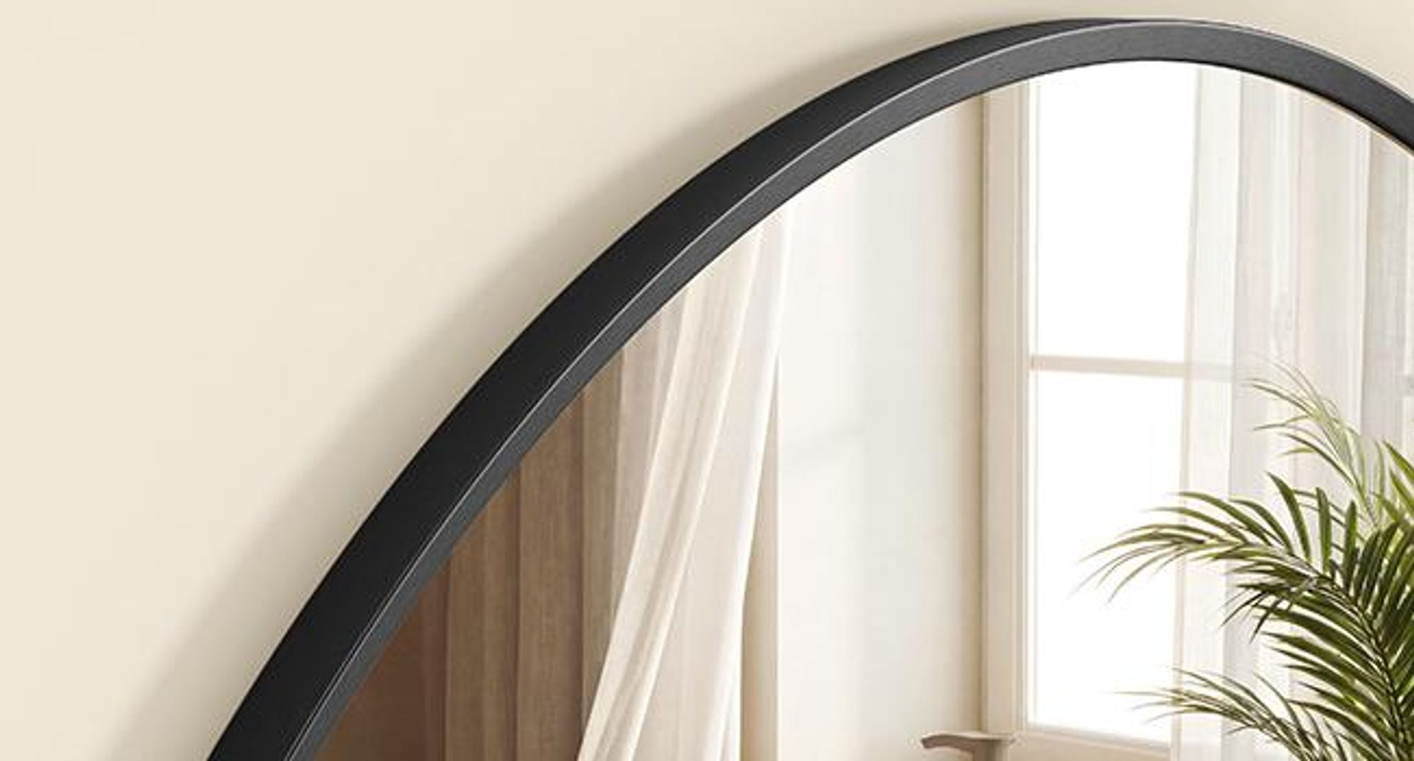 SONGMICS Wandspiegel, Spiegel rund, Metallrahmen, 80 cm d, für Bad, Wohnzimmer, Schlafzimmer, Flur, schwarz