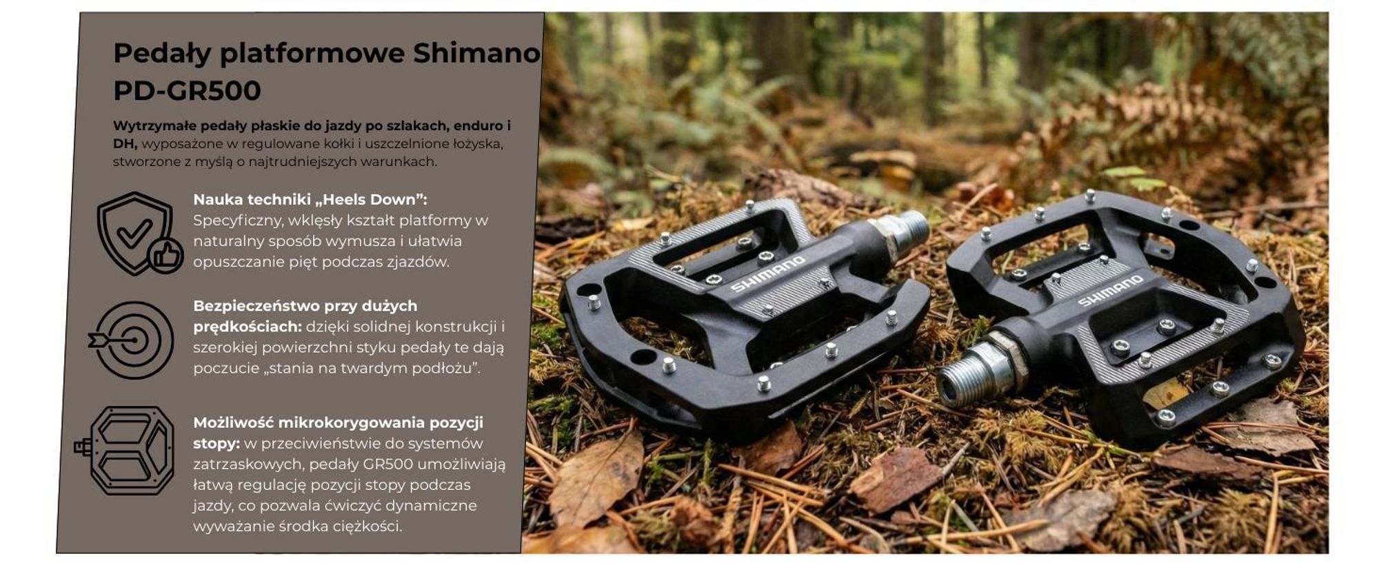 Shimano PD-EH500, Szary, Chłopak, dziewczyna, 383 g, 1 szt.