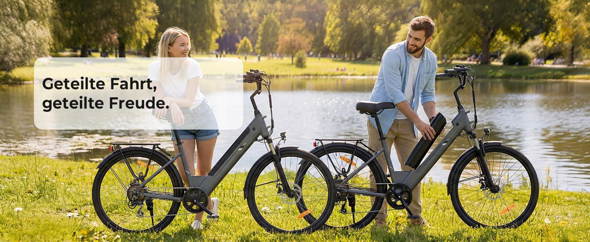 Touroll J2 ST E-Bike 26 Zoll, 250W Motor, 45Nm Drehmoment, 100km Reichweite, Tiefeinsteiger, Shimano 7-Gang, LED Display