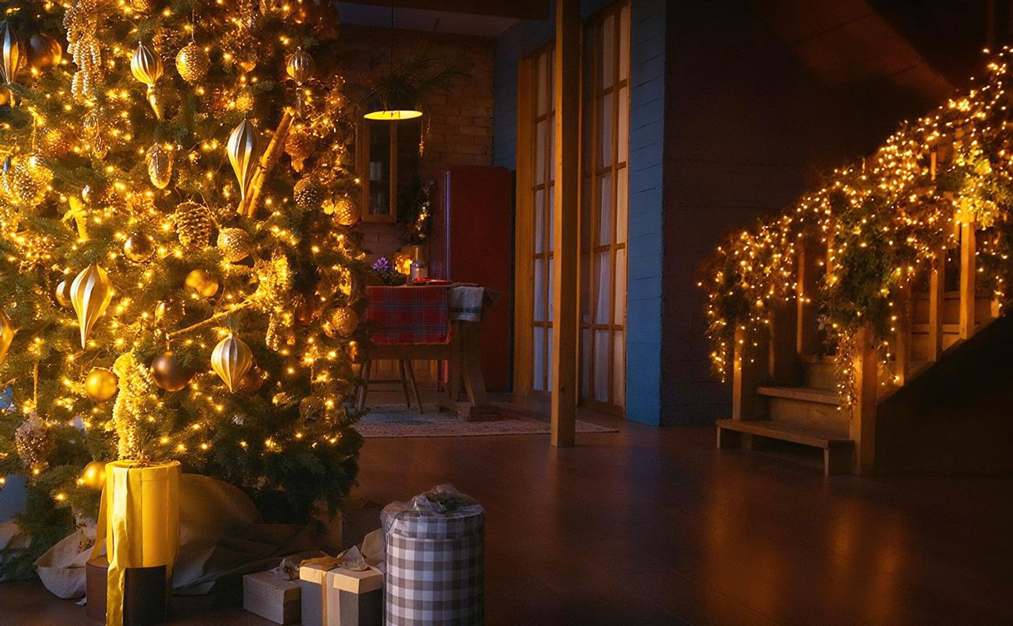 Salcar 100m 1000 LED Lichterkette Kupfer Innenbeleuchtung mit 8 Modi für Weihnachten Party  Halloween Hochzeit Deko, Warmweiß